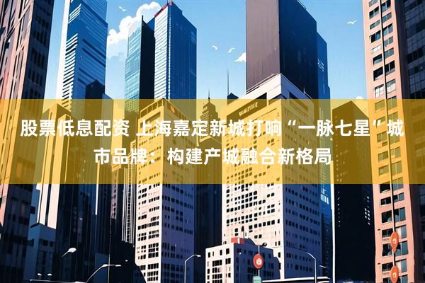 股票低息配资 上海嘉定新城打响“一脉七星”城市品牌：构建产城融合新格局